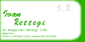 ivan rettegi business card